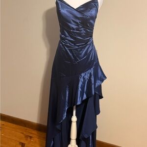 Elegant Navy Blue Evening Dress